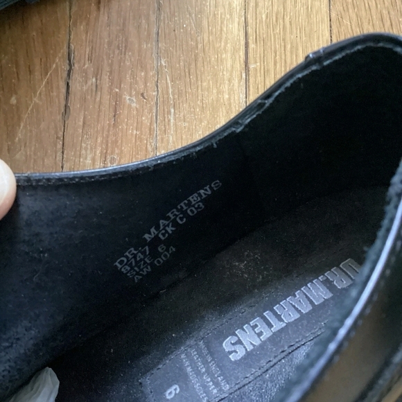 Dr Martens 8747 Men's Size 6 Black Leather Chunky Platform Oxford Shoes,No Laces - Picture 5 of 6